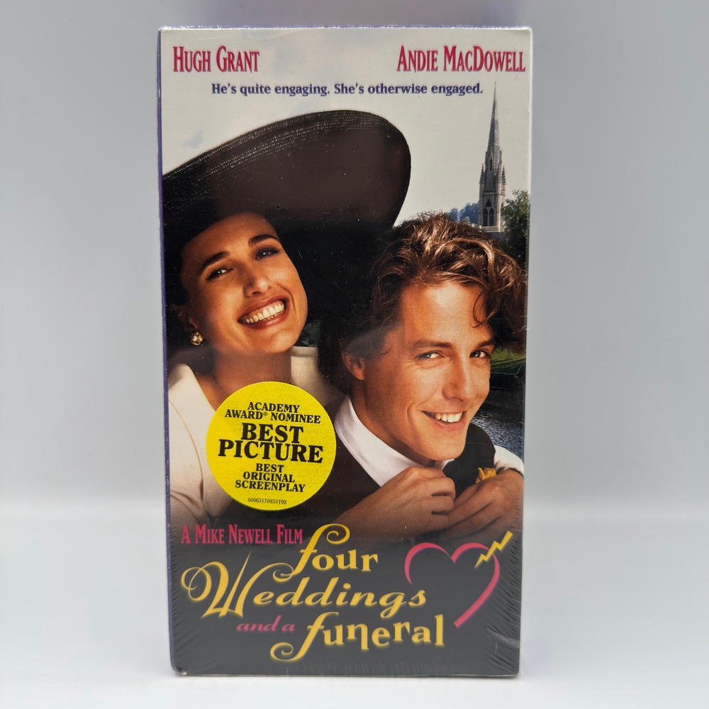 Four Weddings and a Funeral VHS 1994 Hugh Grant Andie MacDowell Factory Sealed